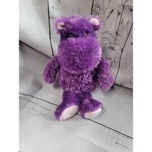 Plushology Purple Sparkle Hippo Hippopotamus Plush 11" Stuffed Animal valentines